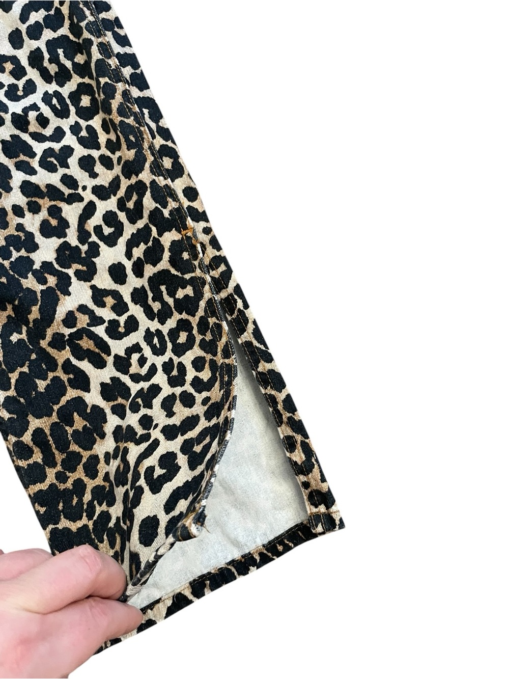 GANNI Animalier Printed Cotton Animal Leopard Print Overalls Jumpsuit - Picture 6 of 13